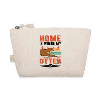 Otter Zuhause Fischotter Seeotter - Bio-Täschchen - Natur - Vorne