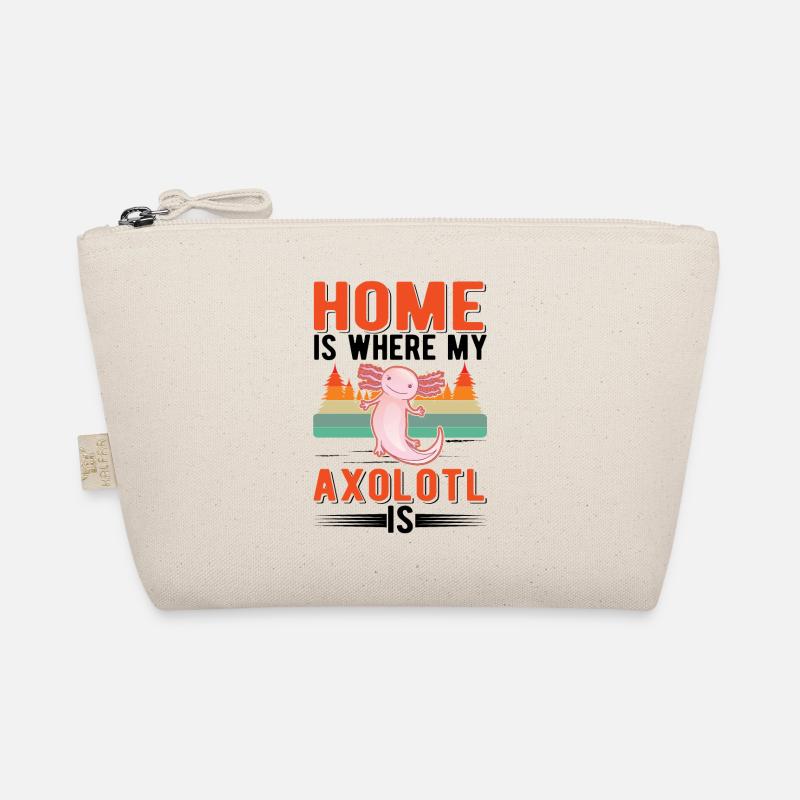 Home is where my Axolotl is Tailed Amphibian Organic Pouch