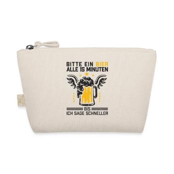 Lustiger Trinkspruch Bier Alkohol Bierliebhaber - Bio-Täschchen - Natur - Vorne