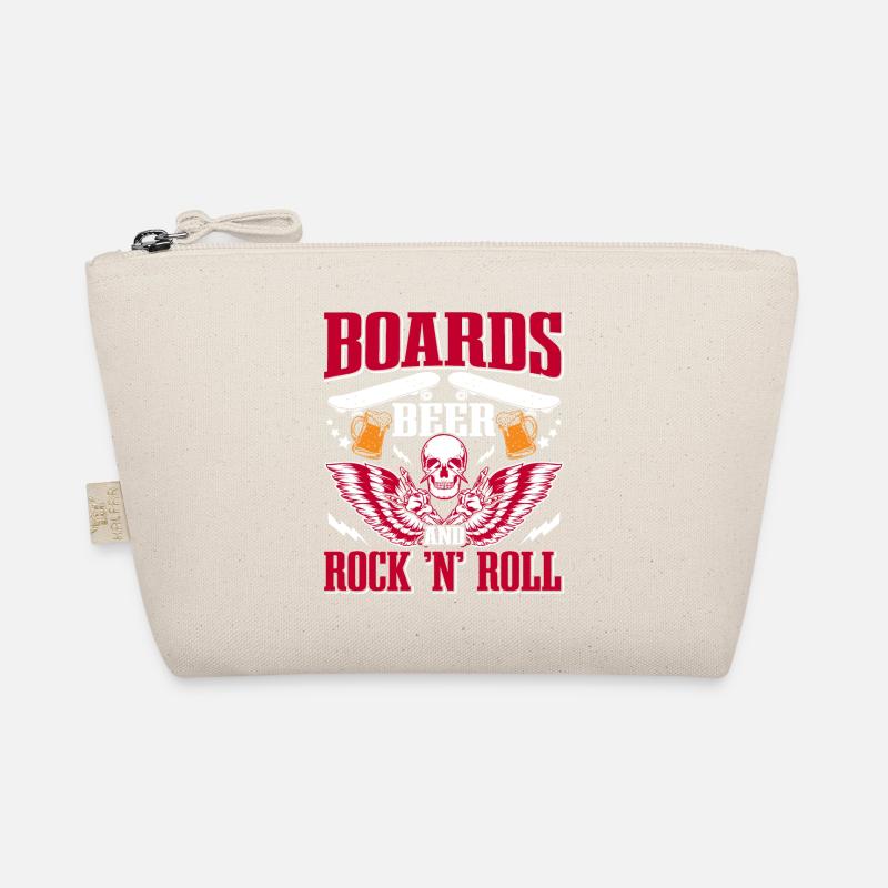 Rock and Roll, Beer Concert Skateboarding Organic Pouch