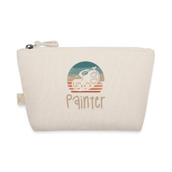 Retro Vintage Painter Paint Painting - Organic Pouch - nature - Front