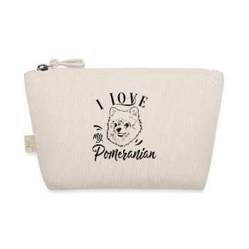 I love my pomeranian funny gift dog mom dog dad - Trousse biologique - nature - Devant