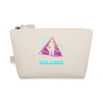 Retro Soldier Army Military - Organic Pouch - nature - Front