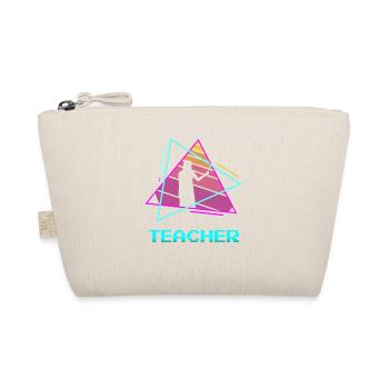 Retro Teacher Professor Teaching - Bio-Täschchen - Natur - Vorne