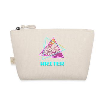 Retro Vintage Writer Professor Book Writing - Bio-Täschchen - Natur - Vorne