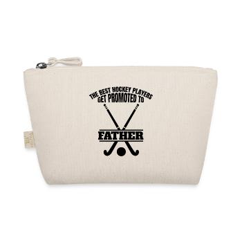 Unihockey Hockey Vater Feldhockey Hockeyspieler - Bio-Täschchen - Natur - Vorne