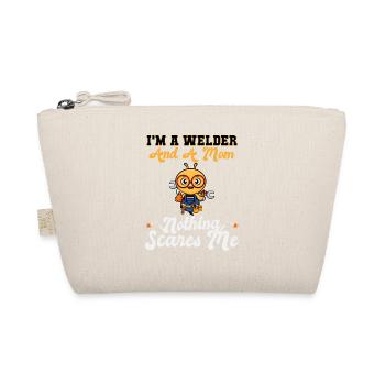 I'm A Welder And A Mom Nothing Scares Me - Bio-Täschchen - Natur - Vorne