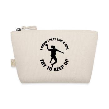 Joueur de handball Handball Femme Handballeur Femmes - Trousse biologique - nature - Devant
