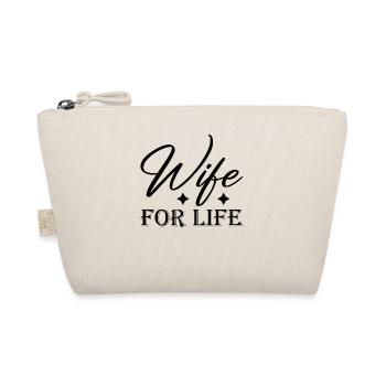 Newly married wedding couple heart love - Organic Pouch - nature - Front