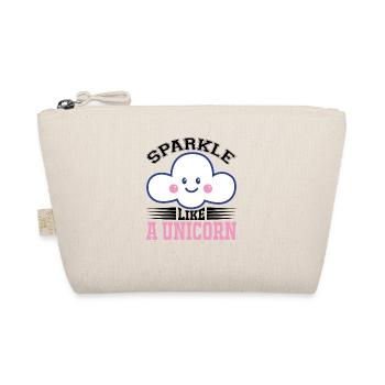 Glitter like a unicorn Unicorn - Organic Pouch - nature - Front