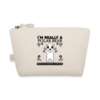 Polar bear and fitness - Organic Pouch - nature - Front