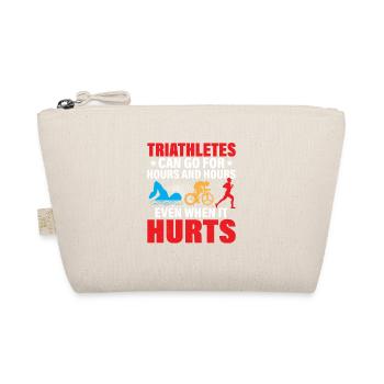 Triathletes can go for hours and hours Tri Triat - Bio-Täschchen - Natur - Vorne
