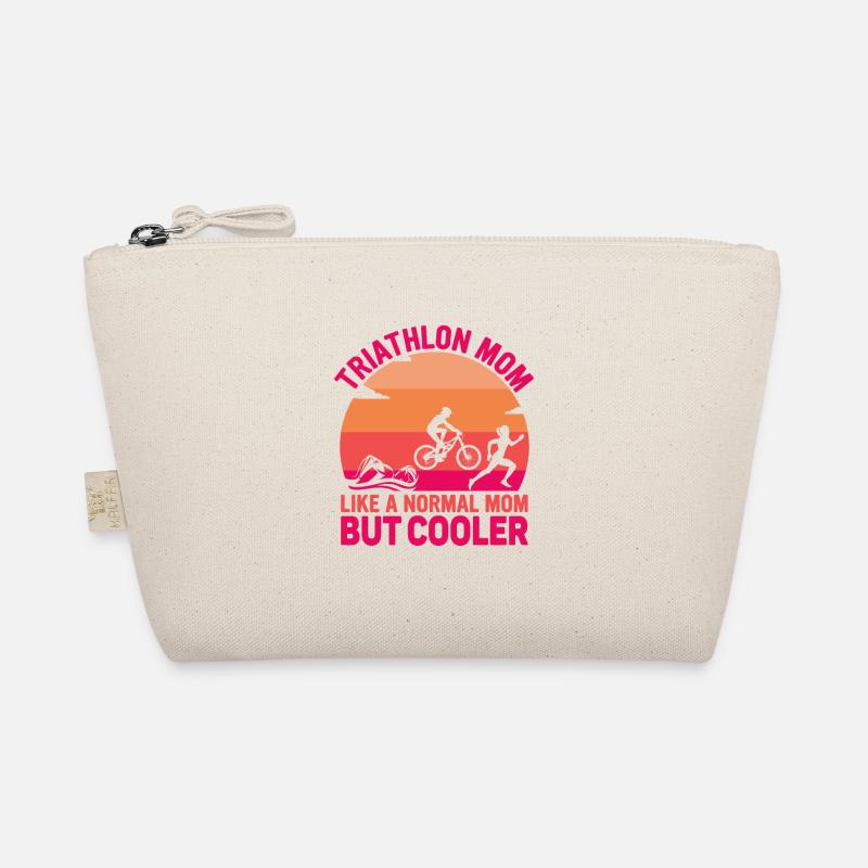 Triathlon Mom Like A Normal Mom But Cooler Triathl - Bio-Täschchen - Natur