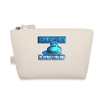 I'D Rather be playing curling - Bio-Täschchen - Natur - Vorne