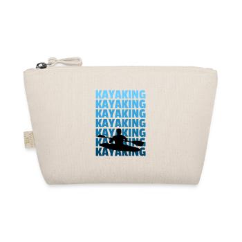 Retro Graphic Kayaking Kayak Canoe Rowing Rower Pa - Bio-Täschchen - Natur - Vorne