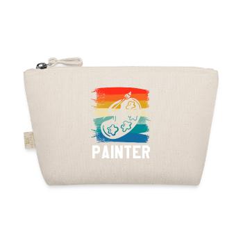 Retro Vintage Painter Paint Painting - Organic Pouch - nature - Front