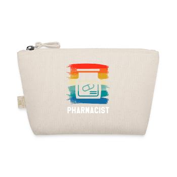 Retro Vintage Pharmacist Pharmacy - Organic Pouch - nature - Front