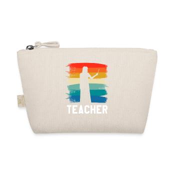 Retro Vintage Teacher Professor Teaching - Bio-Täschchen - Natur - Vorne