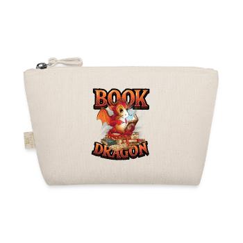 Bookworm, reading book, dragon. - Organic Pouch - nature - Front