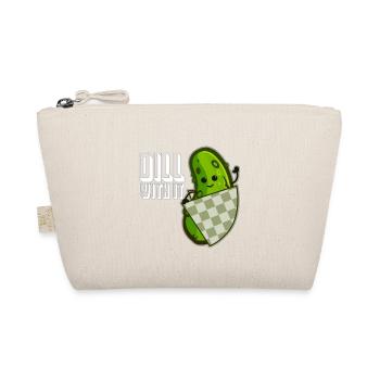 Funny Pickle Dill With It! Humor Cucumber Vegan - Organic Pouch - nature - Front