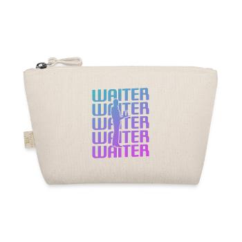 Retro Vintage Waiter Restaurant Serving - Bio-Täschchen - Natur - Vorne