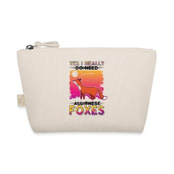 Yes I really do need all these Foxes Fuchs - Bio-Täschchen - Natur - Vorne