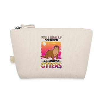 Otter Gift Otter Sea Otter - Organic Pouch - nature - Front