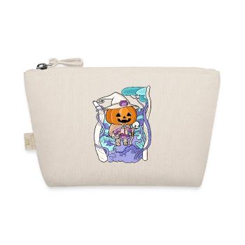 Halloween Creepy Kawaii Kürbis Pastel Gothic - Bio-Täschchen - Natur - Vorne
