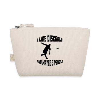 Disc Golf Funny Saying Discgolfer Disc Golfer - Organic Pouch - nature - Front