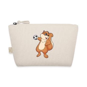 Squirrel Handball Player Handball - Organic Pouch - nature - Front