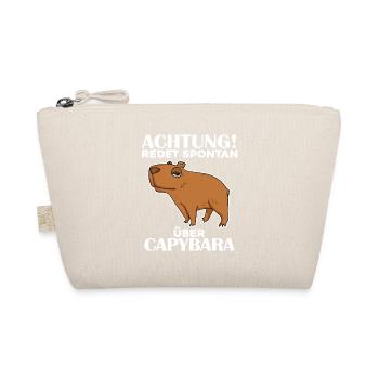 Capybara Wasserschwein - Bio-Täschchen - Natur - Vorne