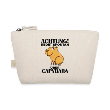 Capybara Wasserschwein - Bio-Täschchen - Natur - Vorne