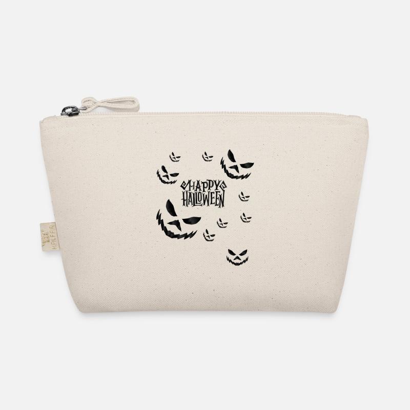 Joyeux Halloween avec des visages de citrouille effrayants Trousse biologique