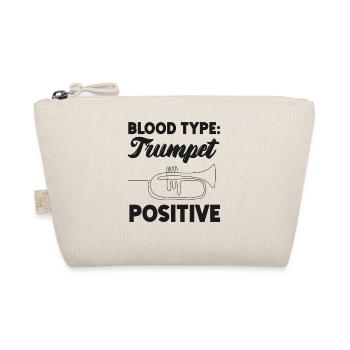 Trumpet Player Blood Type Trumpet - Bio-Täschchen - Natur - Vorne