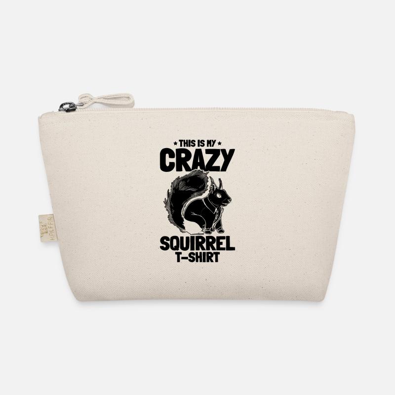 This Is My Crazy Squirrel Shirt Squirrel Lover Organic Pouch