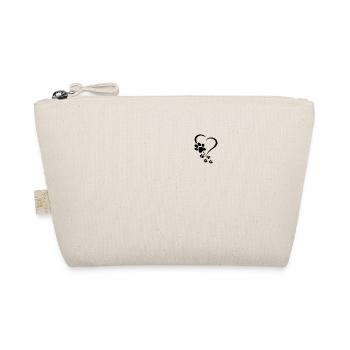 Dog Owner Dog Paw Heart - Dog Paws Hearts Dog Paw - Bio-Täschchen - Natur - Vorne
