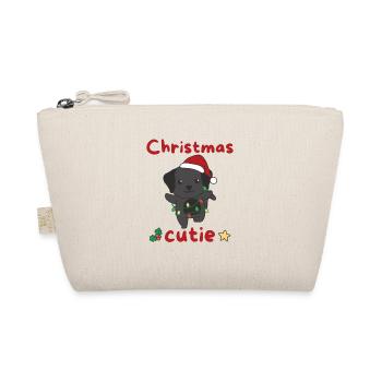 Labrador Christmas Dogs Christmas Cutie - Organic Pouch - nature - Front