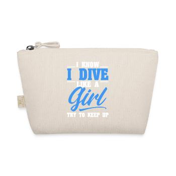 Sporttauchen Geschenk Unterwasser Sporttaucher - Bio-Täschchen - Natur - Vorne