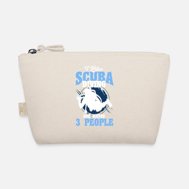 Scuba Diving Gift Underwater Scuba Diver Organic Pouch