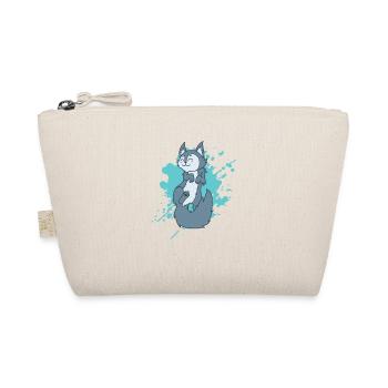 Le chat se sent à l’aise dans un animal de style kawaii - Trousse biologique - nature - Devant