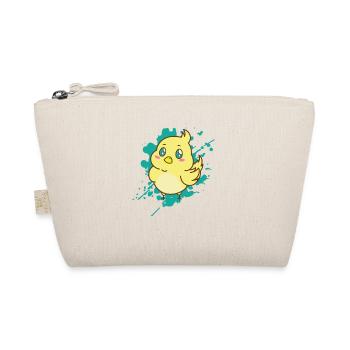 Vögelchen im japanischen Kawaii Stil Tier - Bio-Täschchen - Natur - Vorne