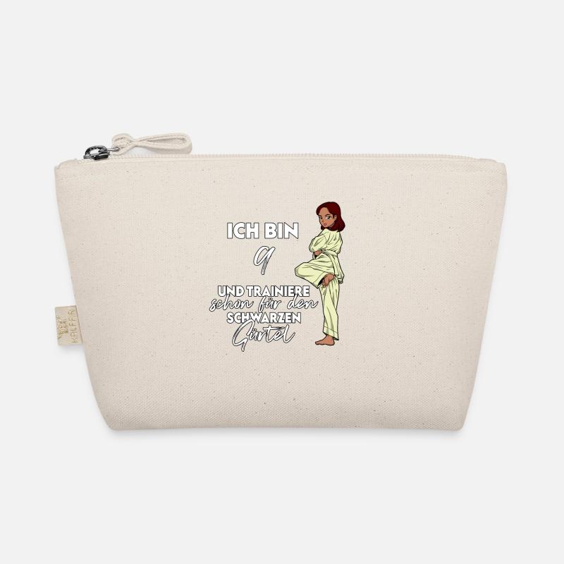 Ich bin 9 - Mädchen Karate Bio-Täschchen