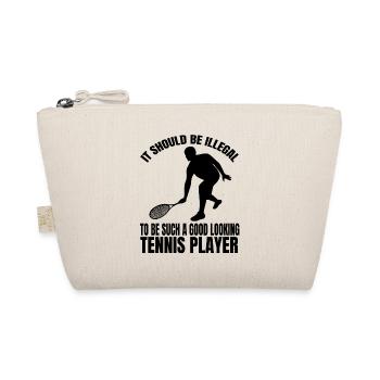 Tennisverein Tennisspieler Tennis Tennisschläger - Bio-Täschchen - Natur - Vorne