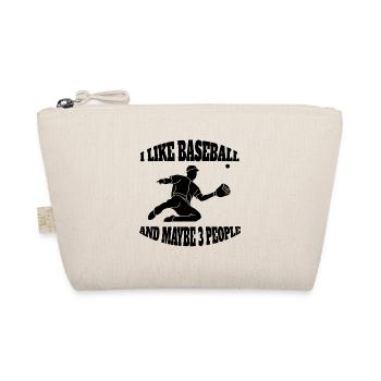Baseball Baseballspiel Geschenk Baseballliebhaber - Bio-Täschchen - Natur - Vorne