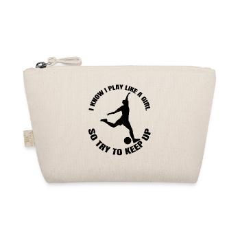 football coach football girls football player woman - Organic Pouch - nature - Front