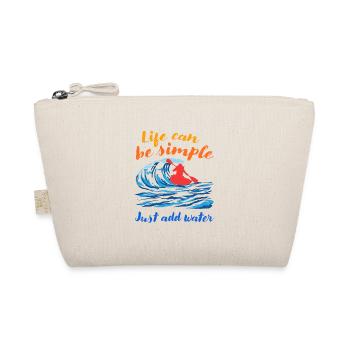 Life Can Be Simple Just Add Water Kayaking Paddle - Bio-Täschchen - Natur - Vorne