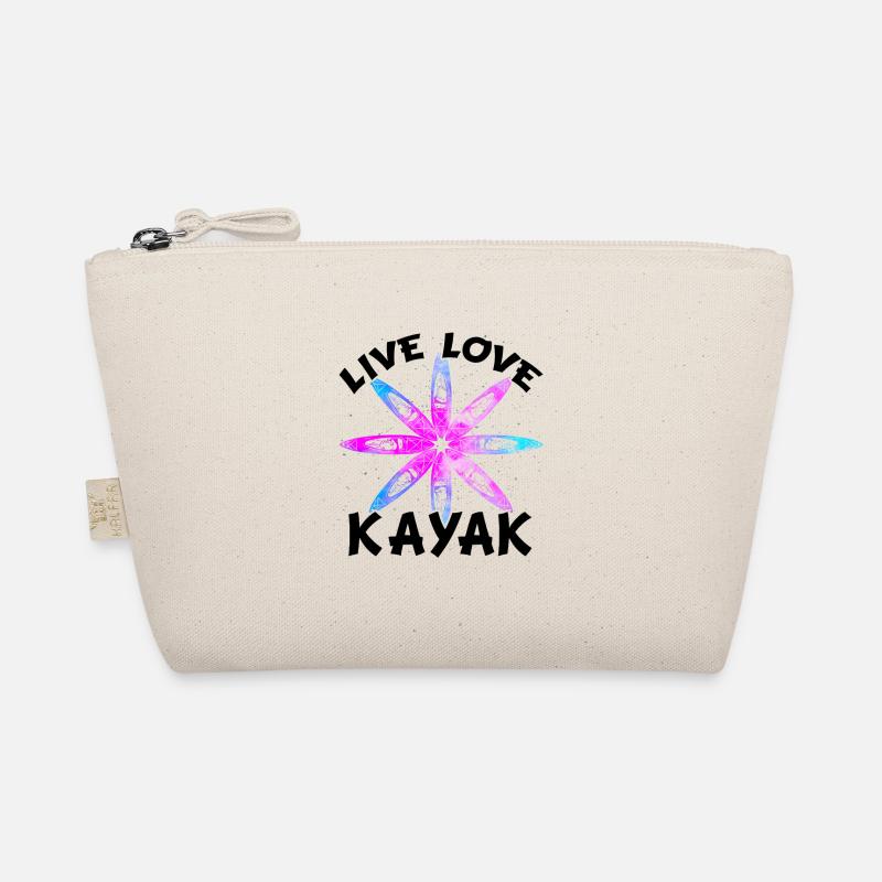 Live Love Kayak Kayaking Rowing Rower Canoe Rower Bio-Täschchen