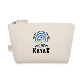 Never Underestimate An Old Man With A Kayak Rowing - Bio-Täschchen - Natur - Vorne