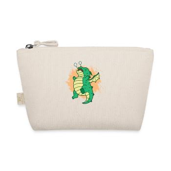 cute dragon blows mythical creature fairy tales - Organic Pouch - nature - Front