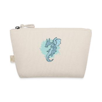 Drache in der Luft Fantasie Tier Fabel - Bio-Täschchen - Natur - Vorne